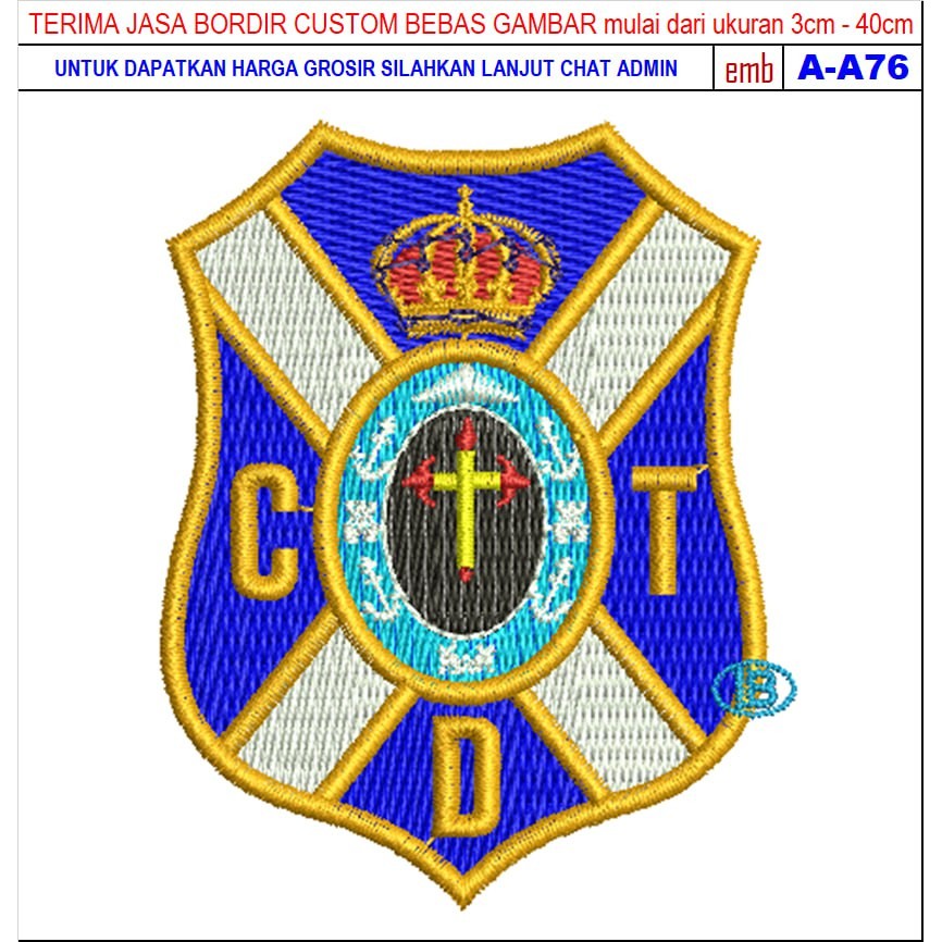 FC-3 TENERIFE FOOTBALL/CLUB EMBROIDERY PATCH ACCESSORIES