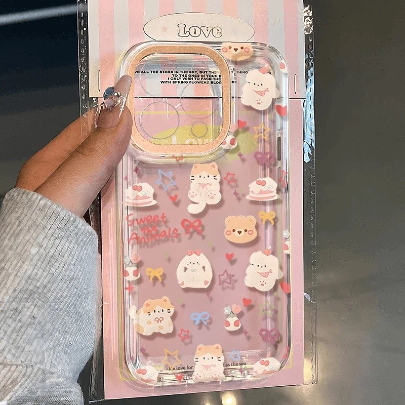 เค้กน่ารักแมวปลอกนุ่ม Iphone 17 Pro Max 17 air 11 13 Pro Max 16E 15 Pro Max 7 8 Plus Ip 12 13 Mini 7