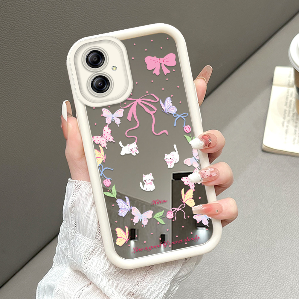 HP ใช้งานร่วมกับ Samsung Galaxy A04E เคสโทรศัพท์ Softcase Kesing Soft Cassing Sofcase ปกสาวน่ารักรูป