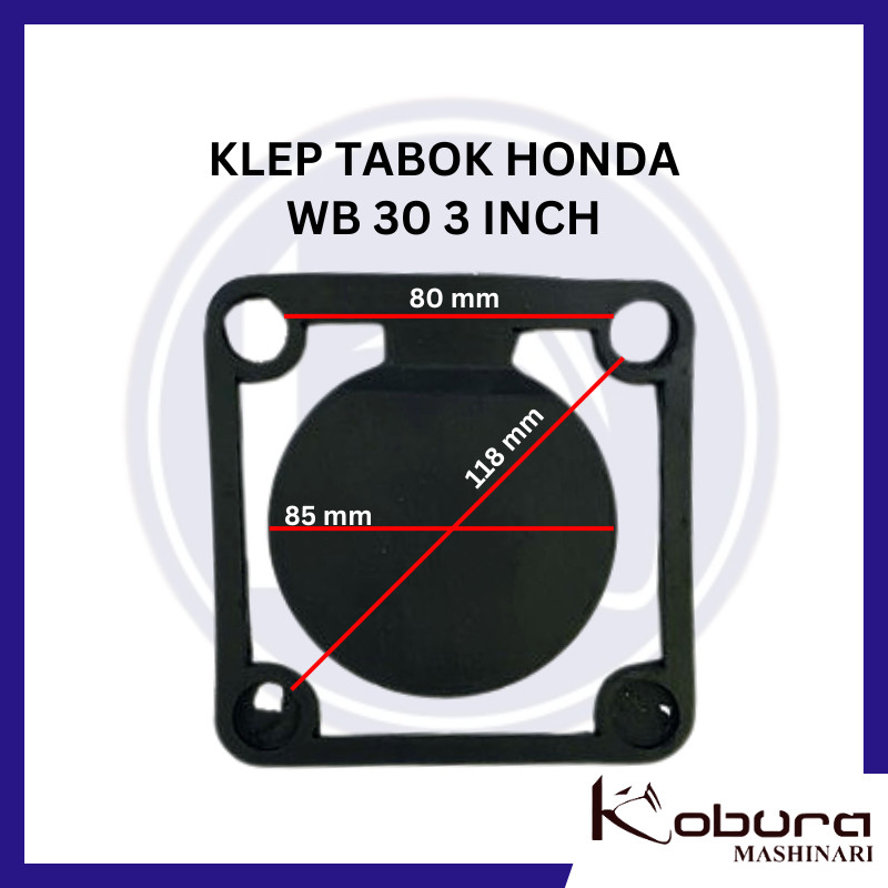Tabok WB 30 วาล์วตรวจสอบวาล์วซีล Sil Tabok ปั๊มน้ํา Honda ปั๊มน้ํา 3 นิ้ว WB30