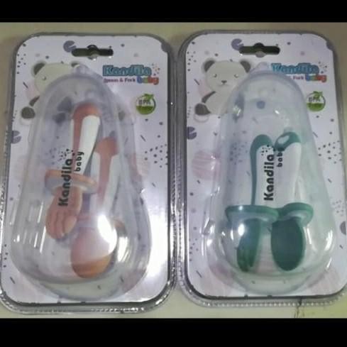 WAREHOUSE .!! KANDILA SOFT BABY SPOON FORK พร้อมเคส BLW SELF FEEDING BABY SPOON