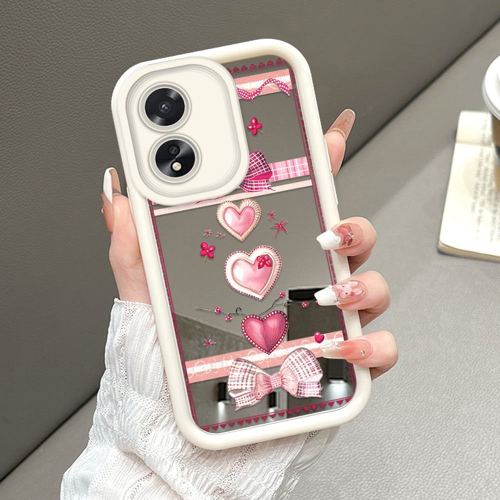 HP เข้ากันได้กับ OPPO A38 A18 เคสโทรศัพท์ Softcase Handphone Cassing Kesing 8888 JZ