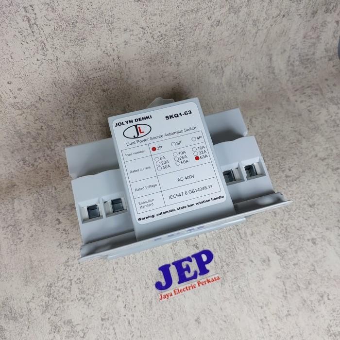 ATS 2P 63A ORIGINAL PLN GENSET AUTOMATIC CHANGE OVER SWITH JOLYN DENKI ORIGINAL
