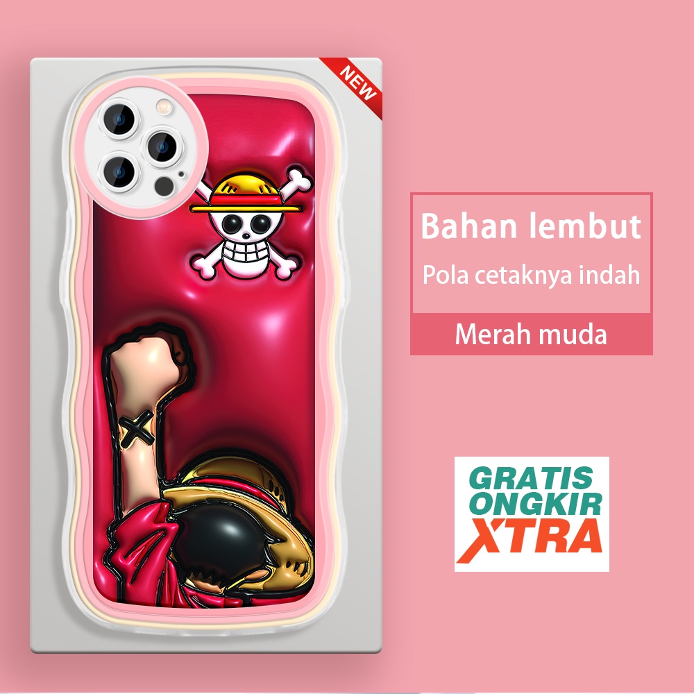 ปลอก HP XiaoMi 9 12T 11T 12LITE POCO M4 Pro 5G F6 F5 F4 GT 14T Pro 5G One Piece Monkey·D·Luffy 3D So