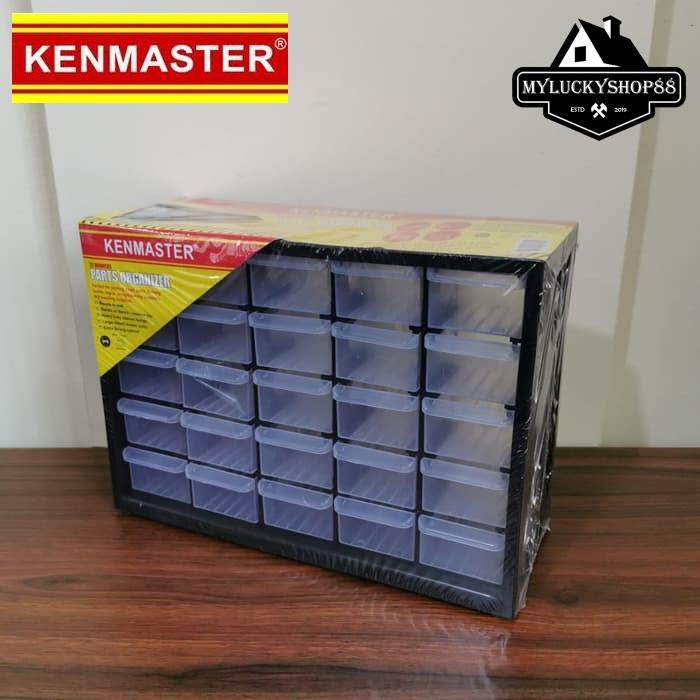 [dellacell] - Kenmaster 25-Slot Stackable Drawer Rack - Part Organizer