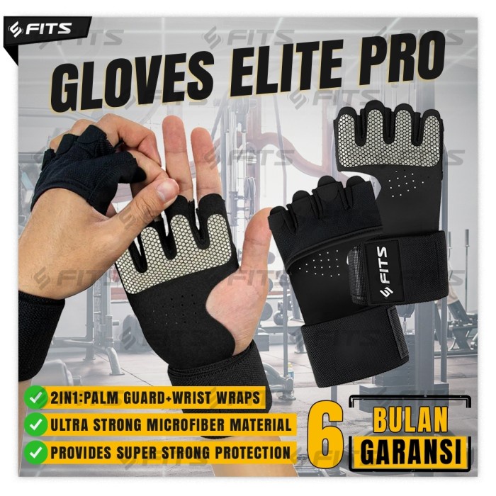 Crp - Fits Gloves Elite Pro Gym Fitness Riding Strap Gym Gloves
