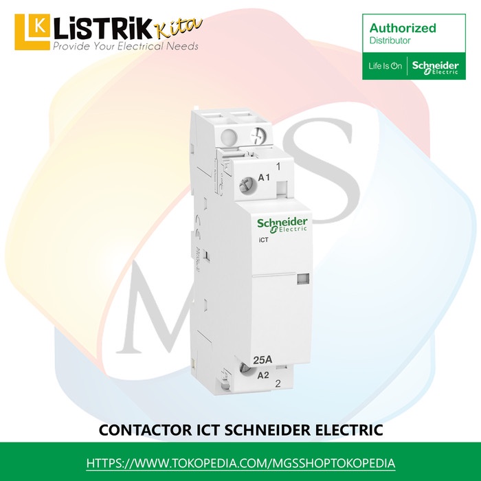 MCB SCHNEIDER Command Control ICT 25A 1NO 230-240VAC 50HZ - A9C20731