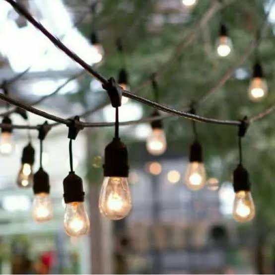 CAFE LIGHT CABLE PACKAGE 10 เมตร 10 FITTINGS + G45 FILAMENT 2 WATT 10 ชิ้น