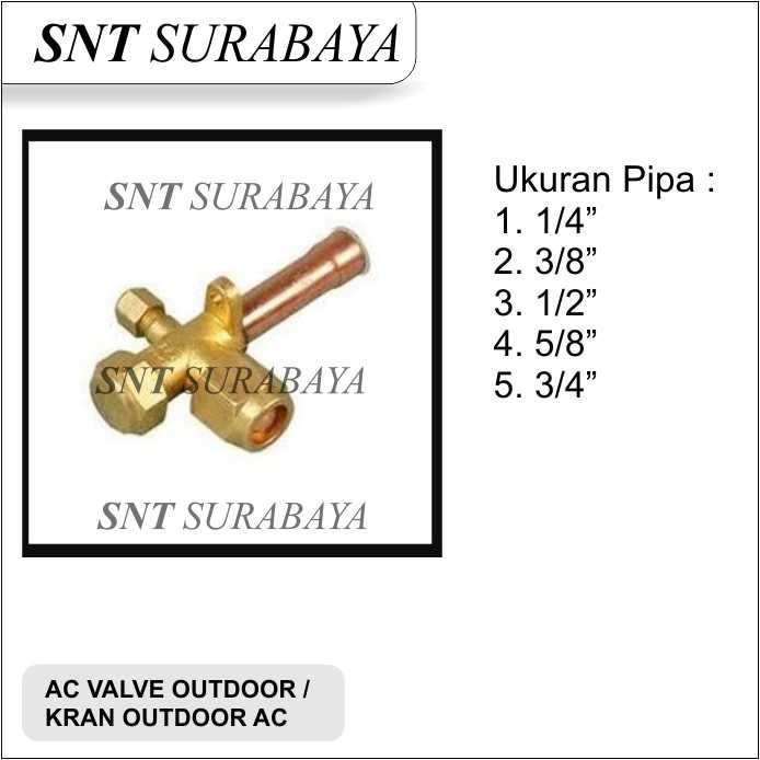 OUTDOOR AC VALVE 1PK, 2PK / OUTDOOR AC VALVE 1/4" 3/8" 1/2" 5/8" 3/4"