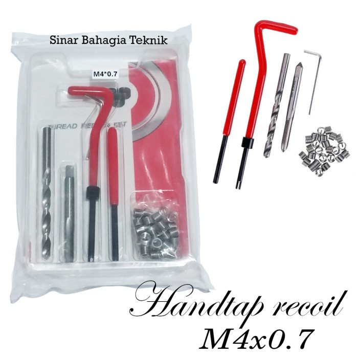 TAP RECOIL SET M4X0.7 / HANDTAP COIL M4 X 0.7 / THREAD REPAIR 4X0.7 / M 4