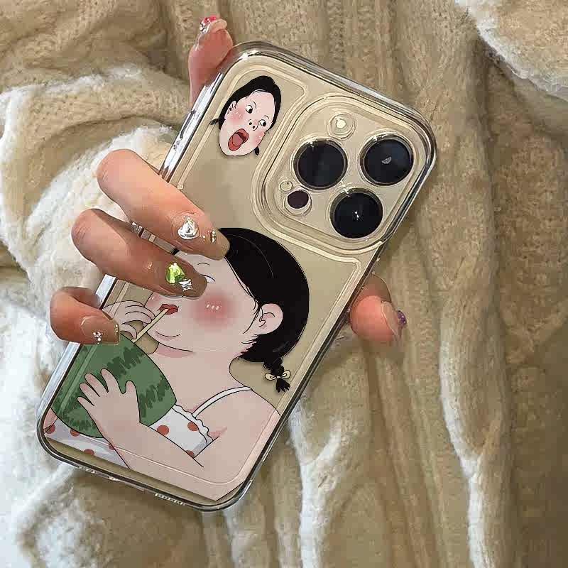 HP Soft Girls ล่าสุดแตงโมสําหรับกรณี Realme 70 C71 C61 C63 C65 C51 C53 หมายเหตุ 60 60X C75 C75X C30 