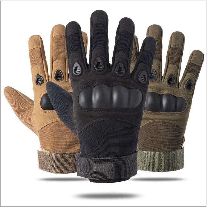 ถุงมือมอเตอร์ไซค์เต็มนิ้ว Oaklay Tactical Military Biker Gloves