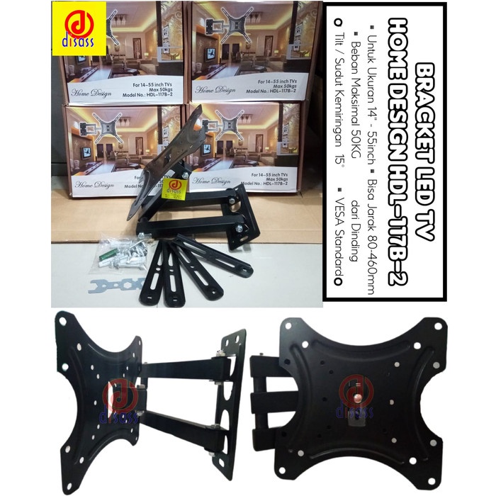 PREMIUM TV Bracket 14 55 นิ้ว Home Design Swivel - 55in TV Bracket - Disass J