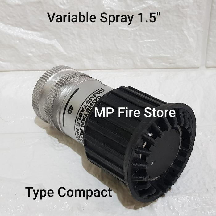 JTTOP" VARIABLE HEAD NOZZLE NUZZLE SPRAY FIREFIGHTER 1.5 นิ้วหมอกรุ่น COMPACT