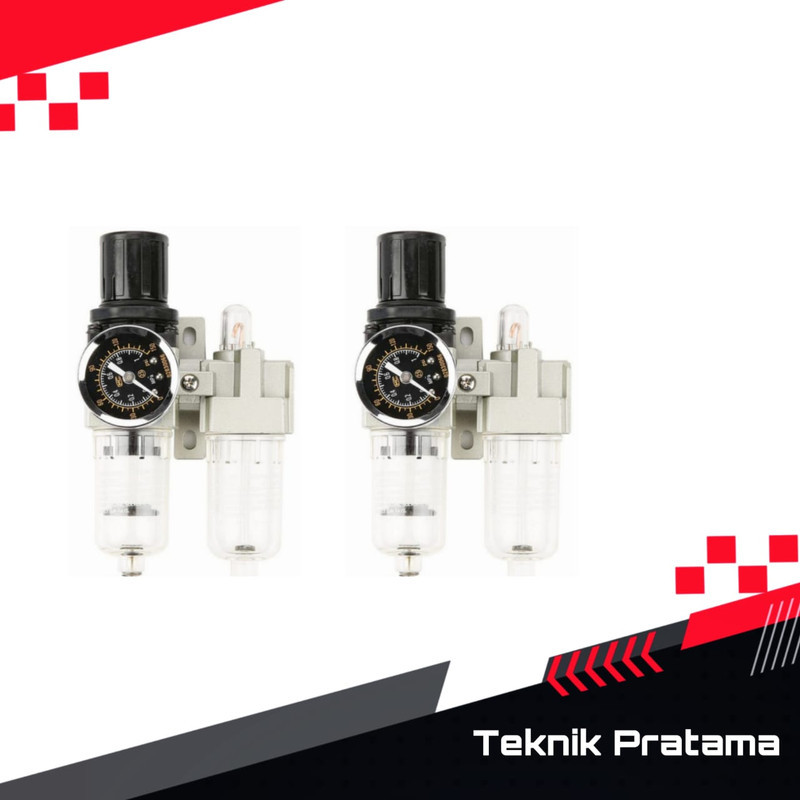 BESTSELLER!! AC 2010-02 PNEUMATIC LUBRICATOR REGULATOR FILTER 2 ROWS 1/4 AC2010-02