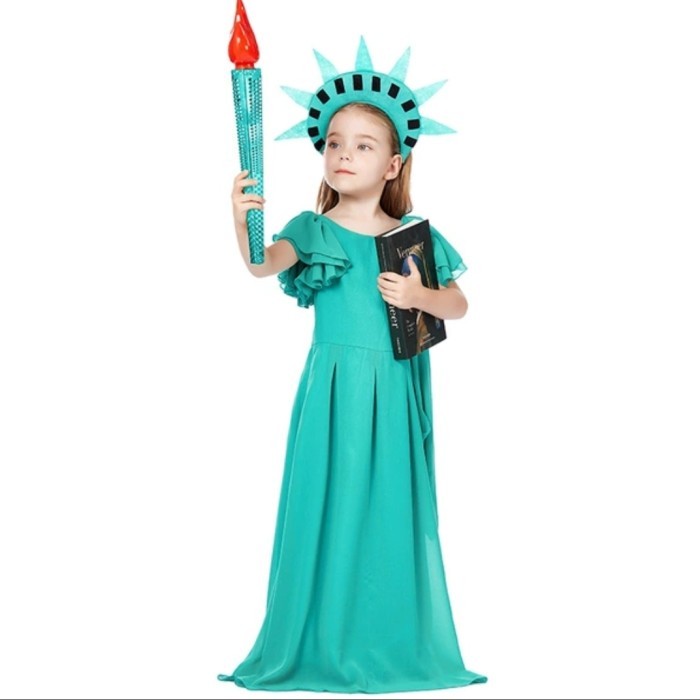 THE STATUE OF LIBERTY COSTUME AMERICA ICONIC STATUE COSTUME READYY READY