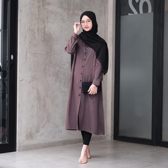 [ TikTok Re-launch ] Camilla Long Tunic Womens Top Premium Polo Linen Material