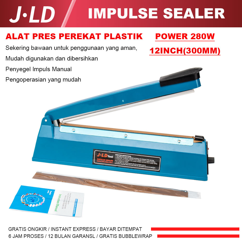 MESIN JLD Impulse sealer พลาสติกกดเครื่องมือ Impulse Sealer พลาสติกกาวกดเครื่องมือ