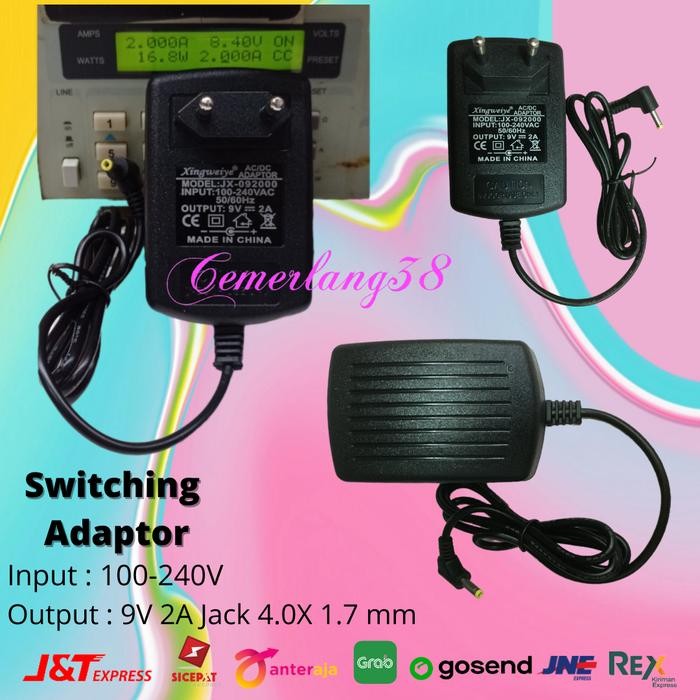 Ready JT Switching Adaptor 9V 2A Frog Over Jack Small (4.0mm * 1.7mm)