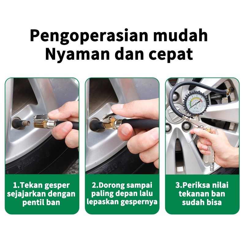 ISKU TIRE INFLATOR 3 IN 1 TIRE PRESSURE GAUGE INFLATOR