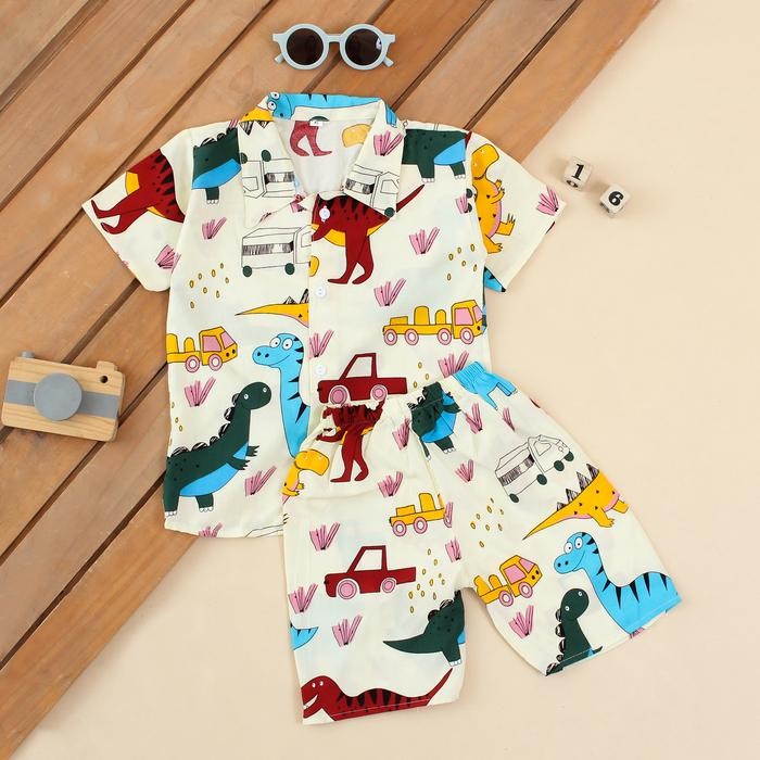 RAYON KIDS SET 1-5 ปี/RAYON KIDS PAJAMAS/DAILY สวม PAJAMAS