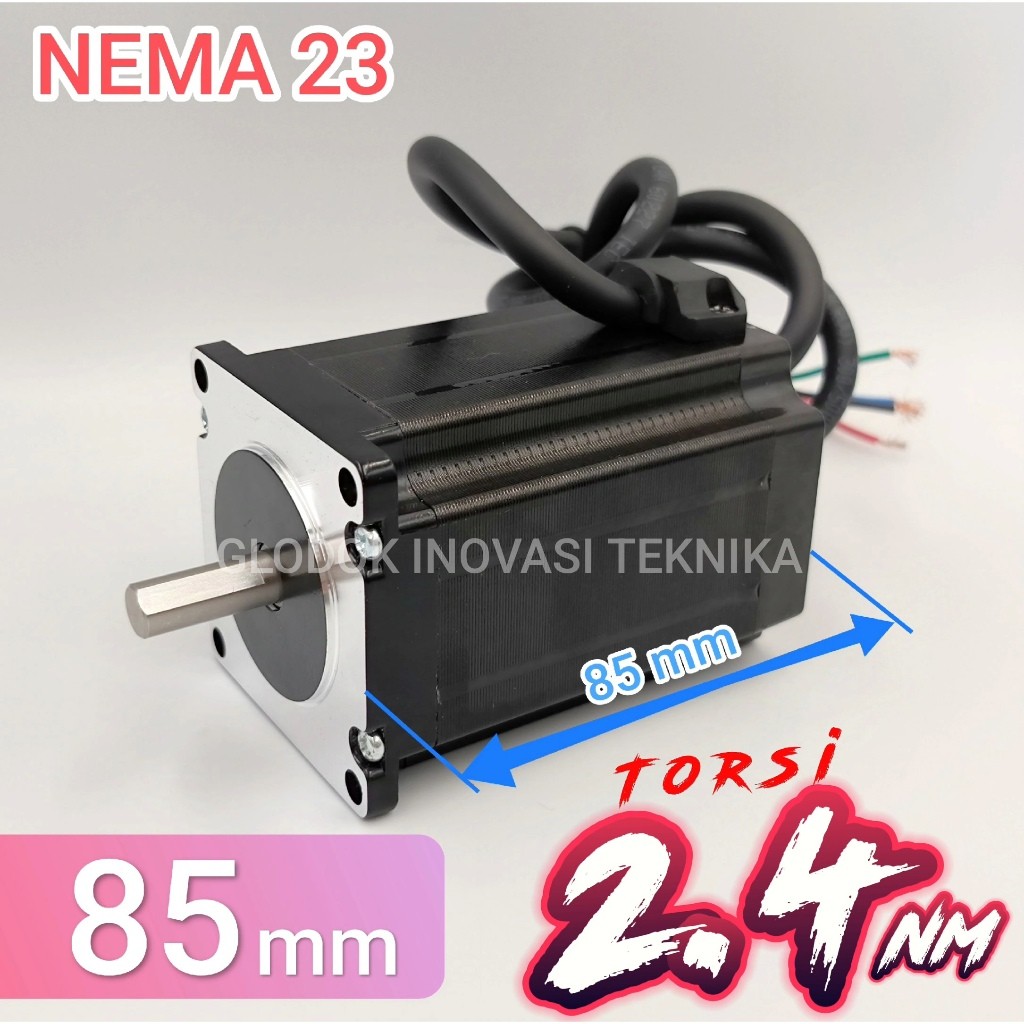 Stepper Motor Stepping 57 Stepper NEMA 23 NEMA23 Bipolar 2 เฟส 85 มม.