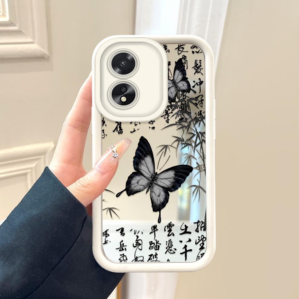 HP เข้ากันได้กับ OPPO A38 A18 Mirror Softcase เคสโทรศัพท์ 8506 JZ