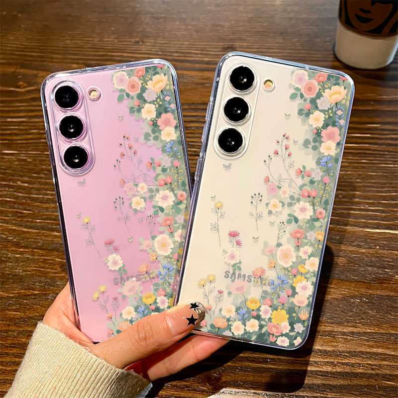 Clear Flower Top Class Girls Casing Iphone 16 Pro Max 17 Pro Max 17 Air 16e 16E 15 Pro Max 11 13 Pro