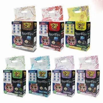 Boss Cat Tofu Soya Clumping Fragrant Cat Litter 7 ลิตร *