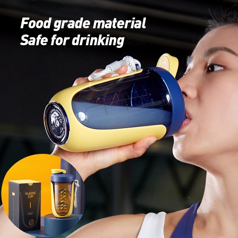 Shaker Bottle 590ml Gym Shaker Bottle เครื่องปั่นโปรตีนโปรตีนโปรตีน Shake ขวดดื่ม Shaker