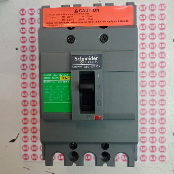 MCB เบรกเกอร์ Ezc100F Schneider 15A,20A,25A,30A,40A,50A,60A,75A,80A,100