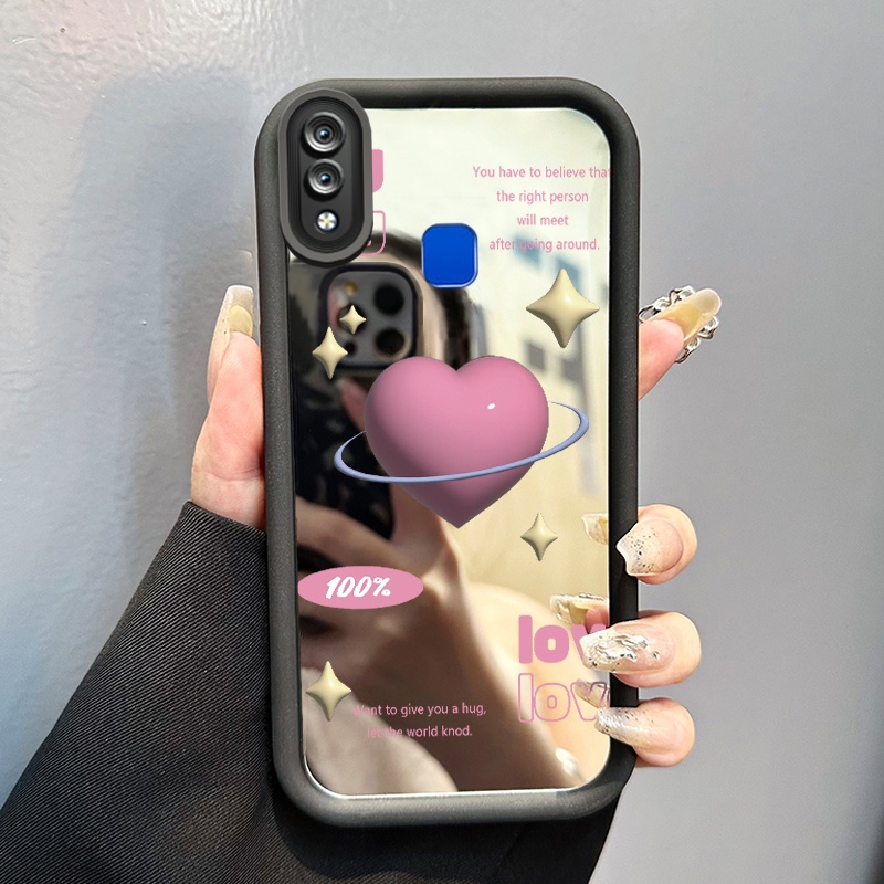 HPเคสโทรศัพท์สําหรับVIVO Y95 Y93 Y93s Y91 Y91i Y91C Y90 Y1s Y81 Y81i Y81s Y83 กรณีLove 3Dกระจกซิลิโค