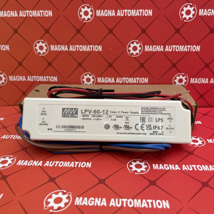 MEAN WELL LPV-60-12 LED MEANWELL DRIVER พาวเวอร์ซัพพลาย