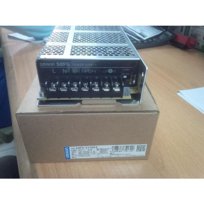 แหล่งจ่ายไฟ S8FS - C10024 เอาต์พุต 24V DC 4.5A Omron ของแท้