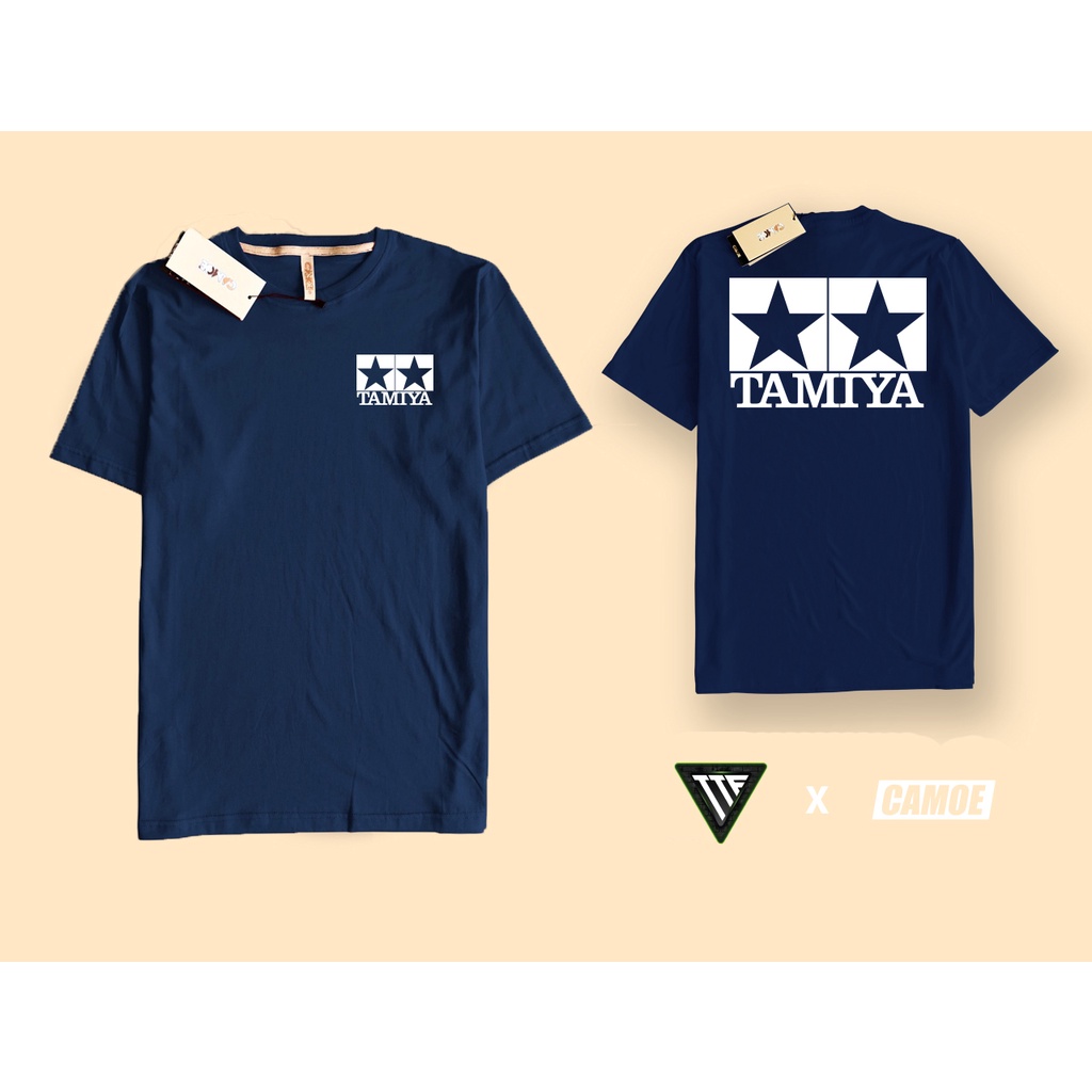 Tamiya Mini 4WD Logo Japan เสื้อยืดสีขาว