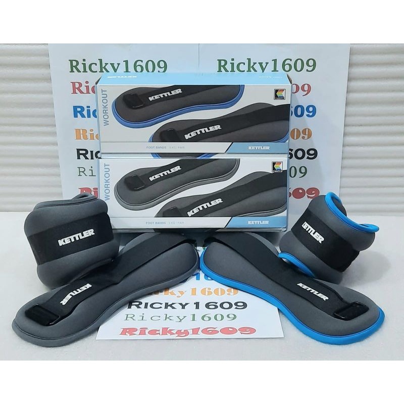 KETTLER FOOT BANDS 3 KG / PAIR - KETTLER FOOT WEIGHTS 3 KG (1 PAIR) - KETTLER ดั้งเดิม