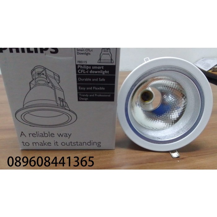 PHILIPS FBS115 FBS 115 5 INCH 5" DOWNLIGHT E27 FITTING สีขาว