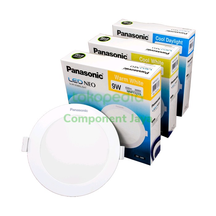 Panasonic 9watt 9w วัตต์ neo slim LED Panel downlight