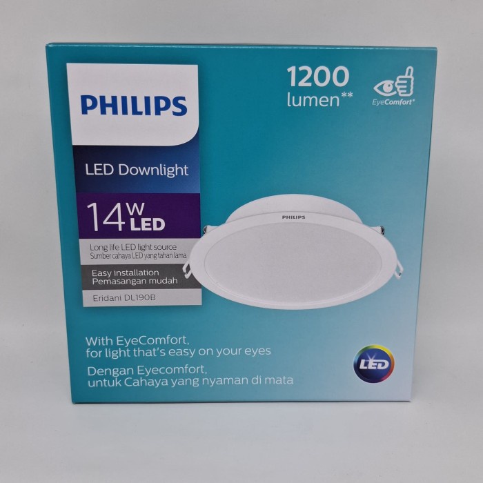 Philips ดาวน์ไลท์ LED Eridani 14W 14W 14 วัตต์ 14 วัตต์ สีขาว CDL CoolDaylight