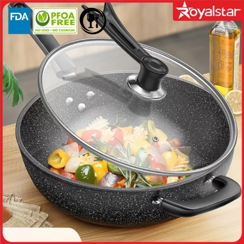 ซื้อ Royalstar Rex Daily Wokpan 30cm + LID - กระทะทอด