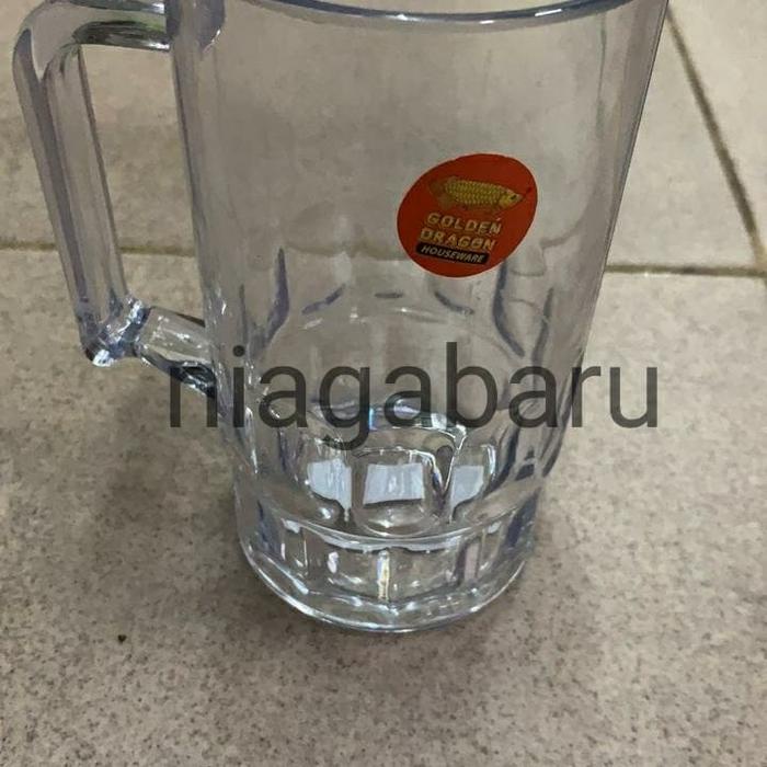 Please - 325ml Handle Tea Glass Type 853 Mika Golden Dragon