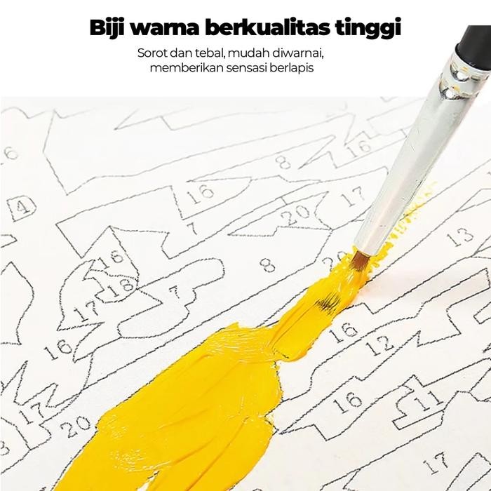 BintangEmaSs- Mw Diy ผ้าใบสีชุดภาพวาดอะคริลิค 30X40 ซม.ภาพวาด - ภาพวาดดิจิตอลสําหรับ