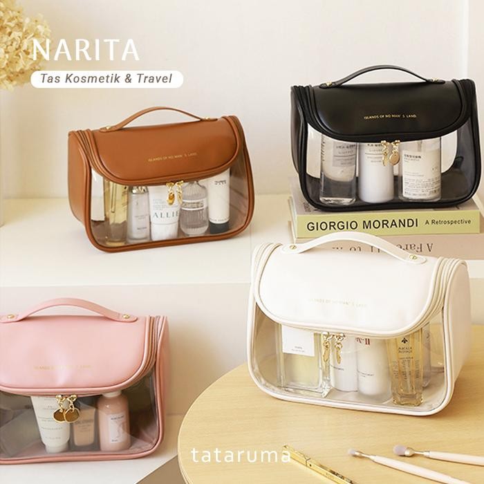 TimeToGo- Narita - กระเป๋าพีวีซีหนังสําหรับเดินทางกันน้ํา