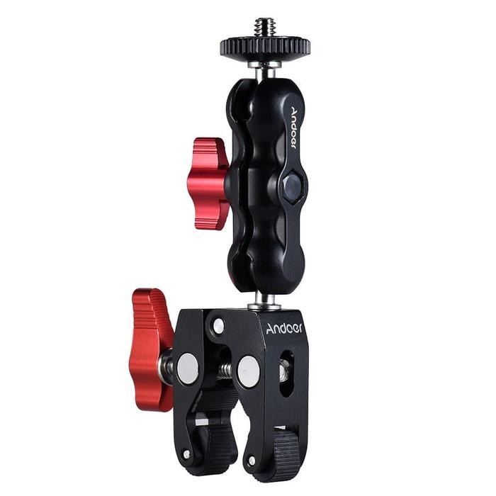 Light- Andoer Combo Ballhead Mount A73 พร้อม Magic Clamp - Hold Monitor - Led