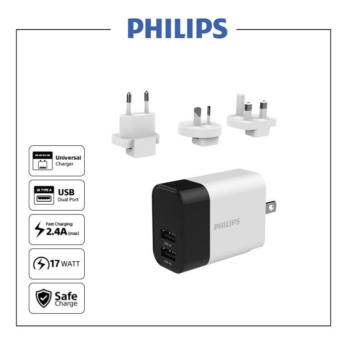 Philips DLP4320NW อะแดปเตอร์/เครื่องชาร์จสําหรับเดินทางแบบชาร์จเร็ว / DLP 4320 NW