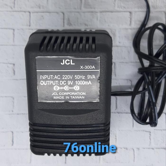 พร้อมอะแดปเตอร์ JT 9v 1000mA (1A)