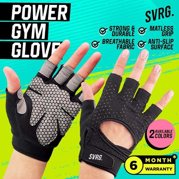 Svarga Power Gym Gloves - ถุงมือกันลื่น - Gym & Fitness
