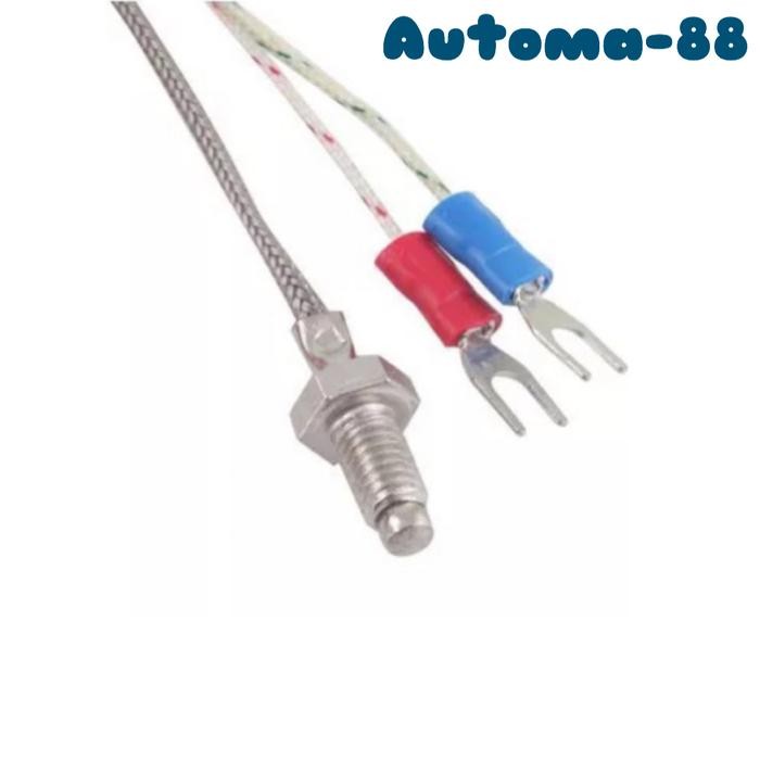 Thermocouple K-Type 3M Thread M6 Cable 3 เมตร 0-400C Sensor Rex-C100 Ready