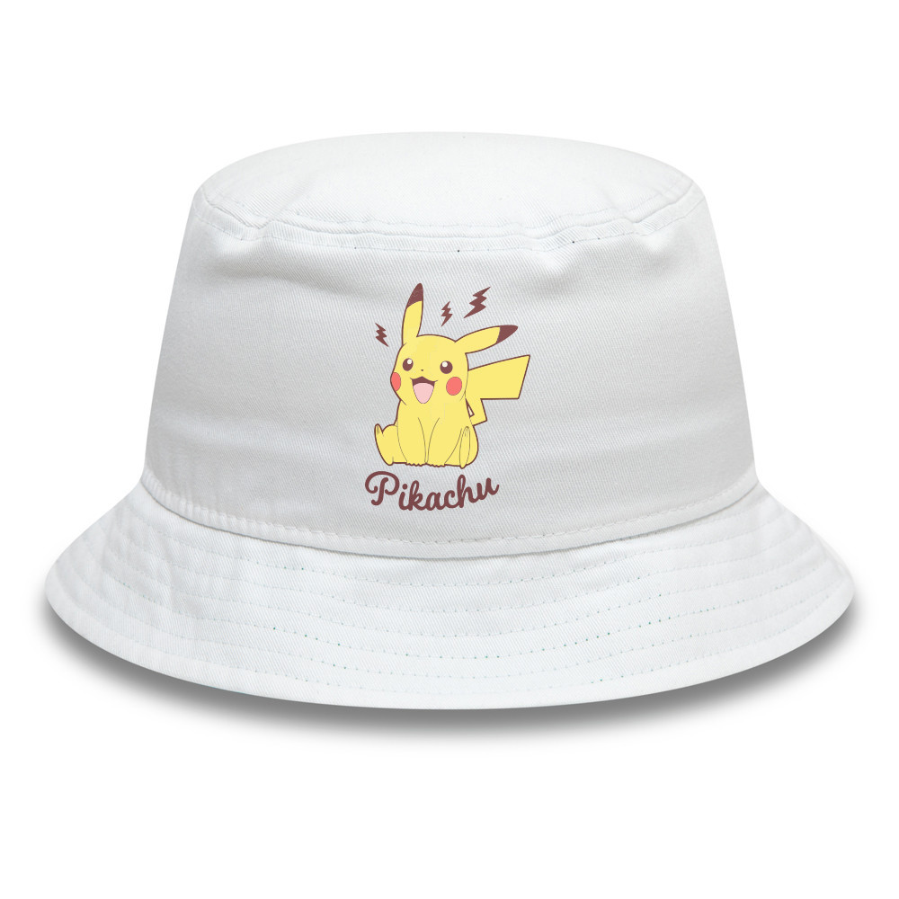 Pokemon Pikachu Thunder Bolt ไฟฟ้า UT หมวกบักเก็ต