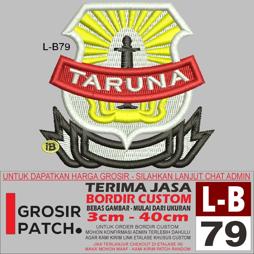 MB PATCH EMBROIDERY L-B79 โลโก้ TARUNA ACCESSORIES/EMBROIDERY